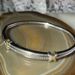 Elegant Silver and Gold Bracelet